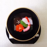 🔴ジョニー様オーダー品🔴ちりめん細工    角餅  お雑煮(Ｈ)&鯛の尾頭付き