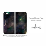 宇宙柄 (A) ベルトなし 手帳型 全機種対応 送料無料 スマホケース iPhone Xperia AQUOS Galaxy  [mset-20493151]