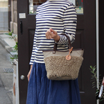 muff:ベージュ×ベージュ（帆布×ボアハンドバッグ）