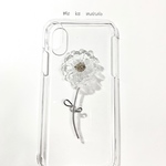 クリアフラワー　iPhone ケース Xs X