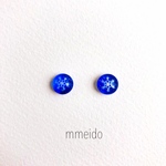 雪の結晶　ピアス（ブルー）