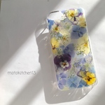 青い紫陽花のスマホケース