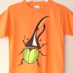 キッズ130ヘラクレスオオカブトプリントTシャツ