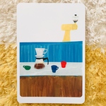ポストカード   cafe  (2枚セット)
