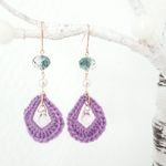 ピアス(ニットリング)⑥♪かぎ針編み・かぎ編み・編み物