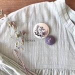 刺繍ブローチ　2個セット