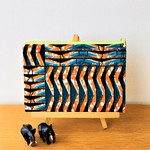 フラットポーチ / 内ポケット付 / 通帳ポーチ / ペンケース / アフリカ布（pf-24）