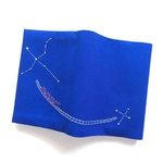 刺繍 ブックカバー  文庫 銀河鉄道の夜