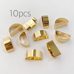 メタルパーツ チューブ ハーフ 5×6×11mm【10ヶ】ゴールド