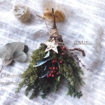 来年も飾れるChristmas ornamentクリスマススワッグ