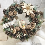 ウィンター　クリスマス　サンタナチュラルリース