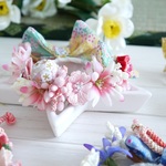 お正月花冠1　うさぎ花冠 　Ｓサイズ　 ペット用