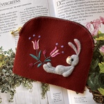 🐰felt  de patchworkうさぎのポーチ🐰