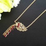 【SALE!】leaf～きらめく葉っぱのネックレス（ゴールド）（ギフトラッピング無料）