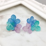 冬色。紫陽花イヤリング