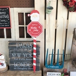ラスト！クリスマス サンタさんウッドピック♡ガーデン雑貨♡オシャレなナチュラル雑貨、ガーデニング雑貨