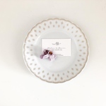 purple fleur clip