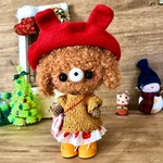 うさぎベレー帽のプードルちゃん♪