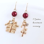 大人のクリスマス♡ピアス／イヤリング（プレゼント、ステッキ）