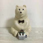 しろくま貯金用　ミニミニトートとリボンネックレス 