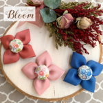 【3個セット/ヘアクリップ】OHANA ribbon キッズ&ベビー ヘアクリップ ヘアアクセサリー (アナナ)