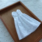 *再販*《刺繍生地の純白ワンピース》　　リカちゃん　ピュアニーモS　ブライス　ジェニー　momoko　