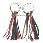 レザー紐イヤリング