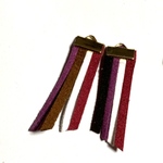 レザー紐イヤリング