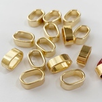 20個チェーンパーツ オーバル 7×10mm ゴールド【20ヶ】