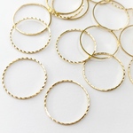 18mmフレームパーツ 丸 ローレット ゴールド【20ヶ】