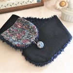 Libertyふんわりあったか大人乙女のプチマフラーorネックウォーマー*リバティフラワー*ウール