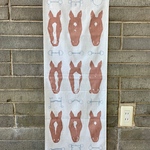 手捺染「うまくいく」手ぬぐい