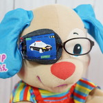 オーダーメイドのアイパッチ　～弱視・斜視訓練に～　働く車