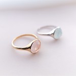 ローズクォーツgem sweets silver ring