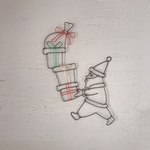 ワイヤーアート クリスマス サンタクロース ワイヤークラフト