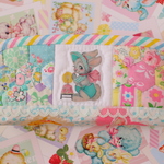 hana*ハンドメイド☆パッチワークポーチ♪ペンケース☆バニー×ハロベビ