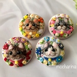 【ringaringo様専用】花ねこのブローチ