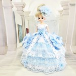 リカちゃん お姫様ドレス 一点物☆ブルー