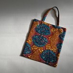 【新作】アフリカ布のサブトート african flower