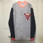 NEON BLOCK CHECK LONG TEE