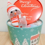 クリスマス限定❣️数量限定！コットンキャンディーギフトBOX  雪だるま