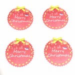 クリスマス！サンキューシール！④48枚！名入れ可【Yuccadesign】