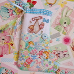 hana*ハンドメイド☆ヘキサゴンパッチのクリスマスブーツ☆ベビーアニマル×ハロベビブルー