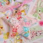 hana*ハンドメイド☆スターオーナメント☆ハロベビピンク