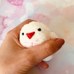 白文鳥のぬいぐるみH