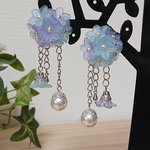 イヤリング～青花降雫～