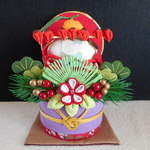 ちりめん細工の鏡餅《送料込》