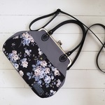 がま口ショルダーバッグ（ローズBK）