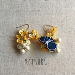 ミモザと、ちょうちょピアス*。ミナペルホネン