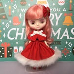 クリスマスカラーのワンピース3点セット ミディブライス用